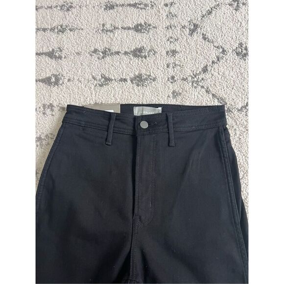 Everlane Jeans Womens 28 Black Denim High Rise Straight Skinny Jeans Casual - Picture 6 of 8